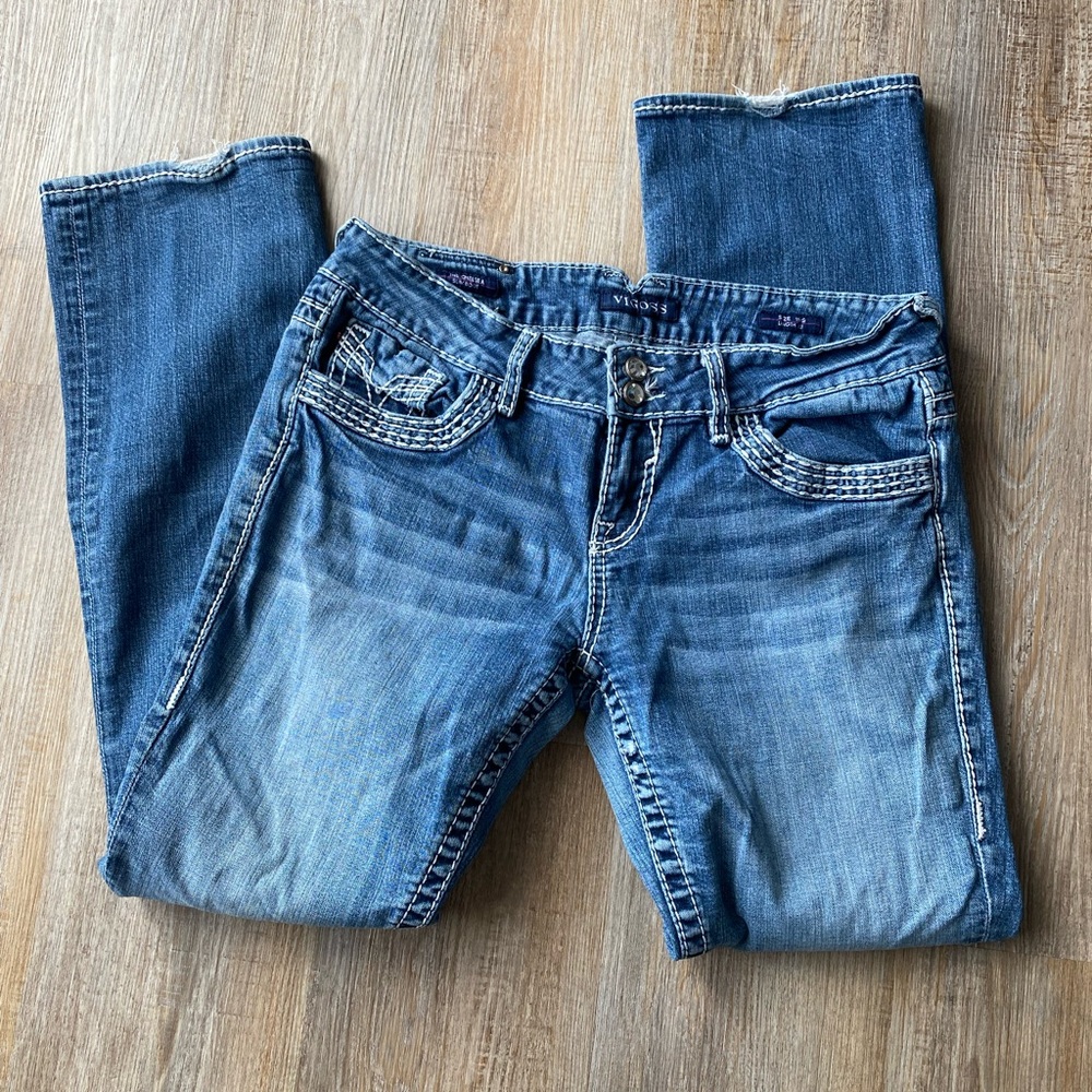 Vigoss jeans size 11/12 the Chelsea slim boot